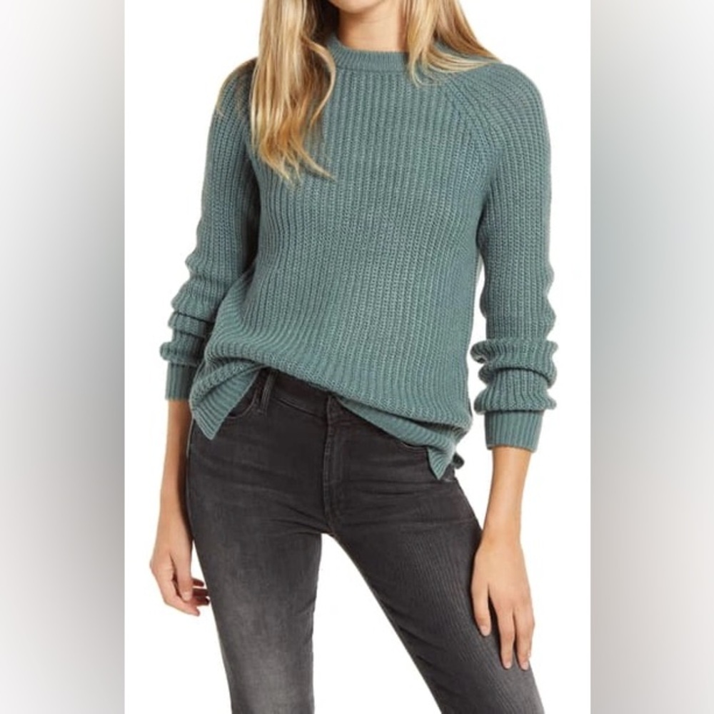 Vero Moda Crewneck Sweater Size Medium Dark Teal